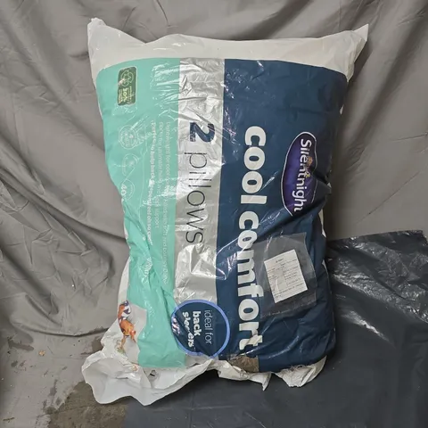 CAGE OF APPROXIMATELY 8 ASSORTED HOUSEHOLD ITEMS TO INCLUDE PILLOWS, MATTRESS TOPPER ETC