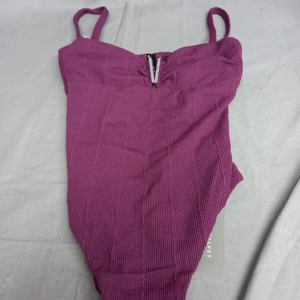 MINT VELVET MARTH SWIMING SUIT IN PURPLE - UK 36C