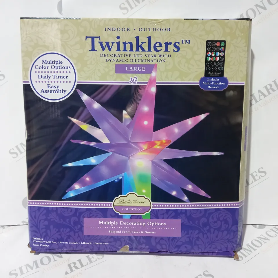 BOXED PACIFIC ACCENTS STAR BURST LIGHT