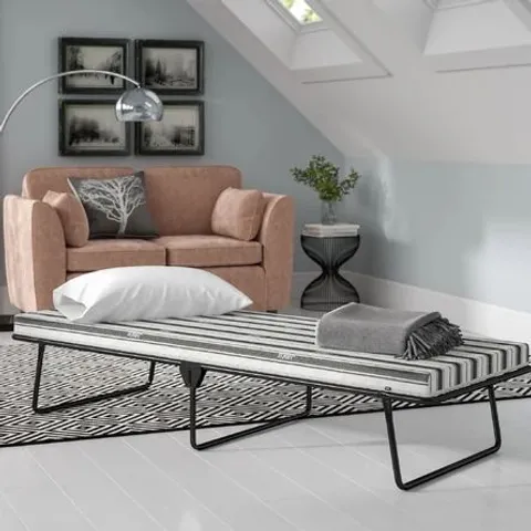 BOXED VALUE ALUMINIUM FOLDING BED WITH MATTRESS 