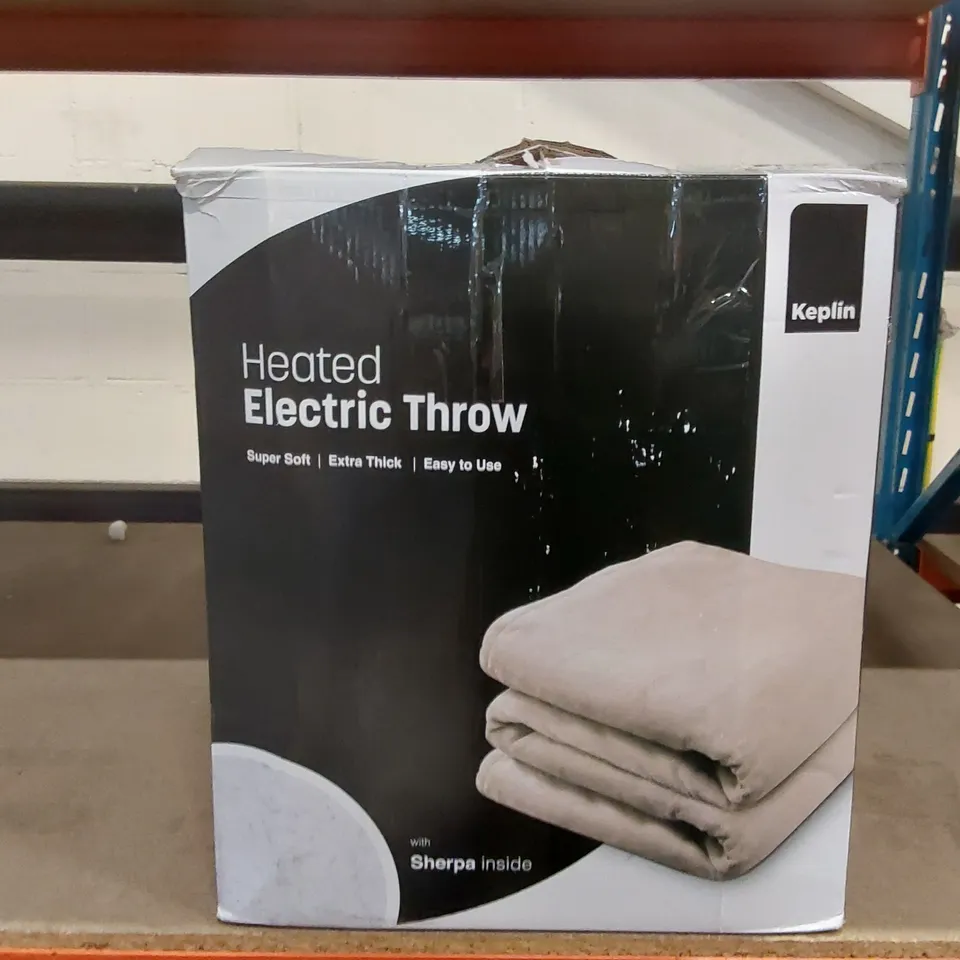 BOXED KEPLIN ELECTRIC HEATED THROW BLANKET 