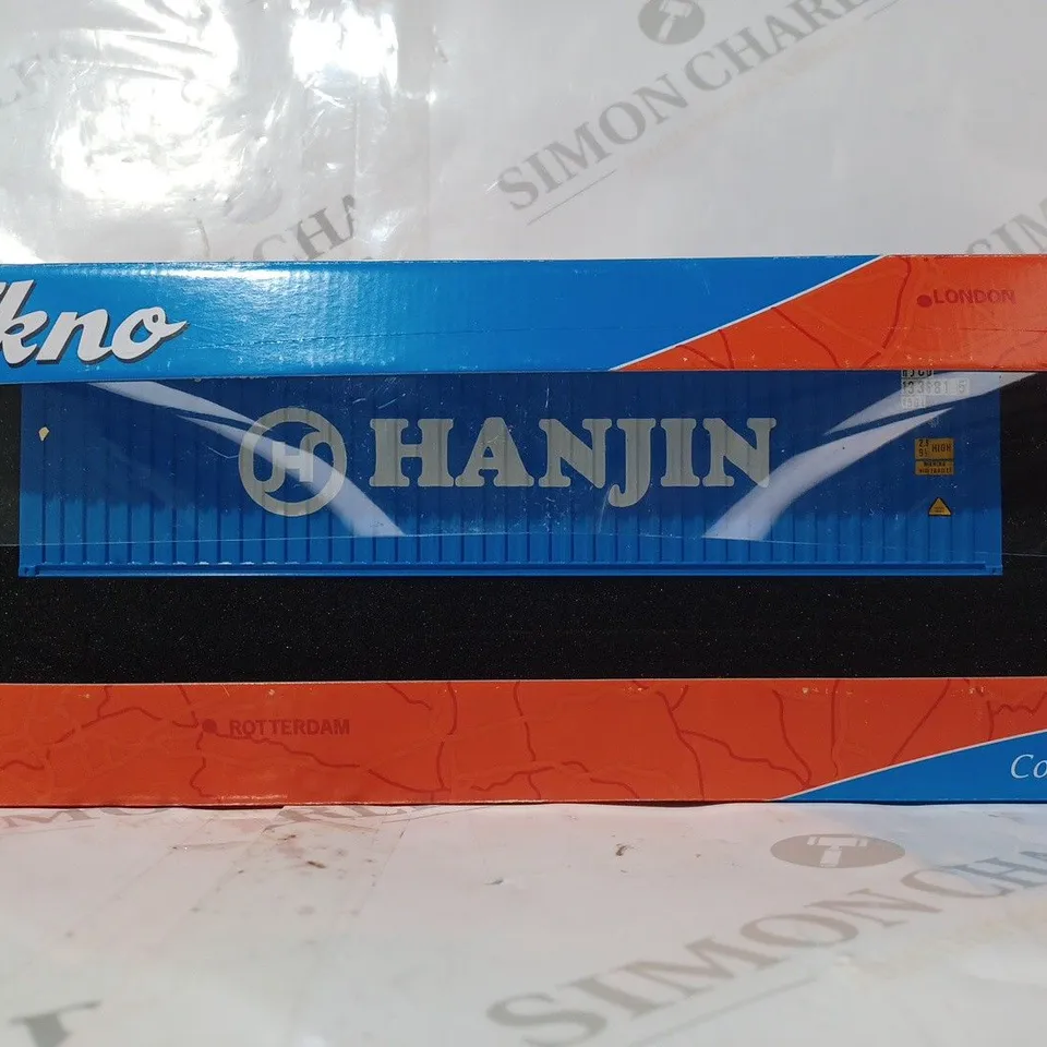 BOXED TEKNKO 1:50 SCALE COLLECTIBLE HANJIN CONTAINER MODEL