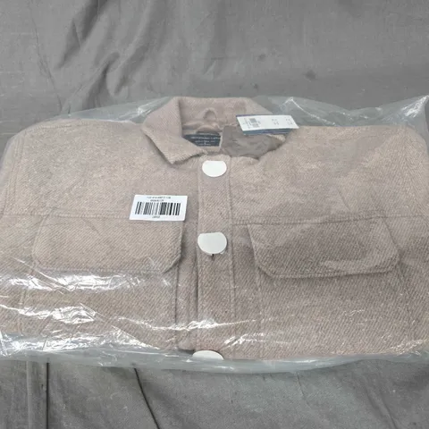 ABERCROMBIE AND FITCH BROWN LONG SLEEVE JACKET SIZE L