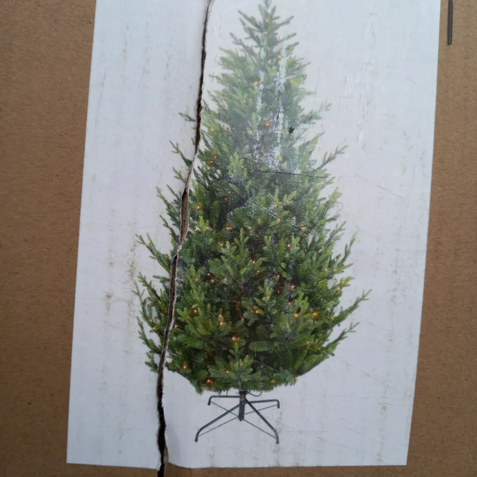 BOXED HELSINKI PRE LIT UPSWEPT TREE 7FT - COLLECTION ONLY  RRP £199.99