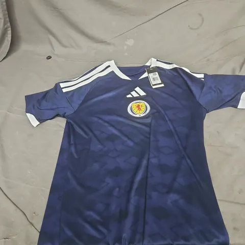 ADIDAS SCOTLAND HOME FOOTBALL JERSEY – NAVY, UK M (SFA CREST)