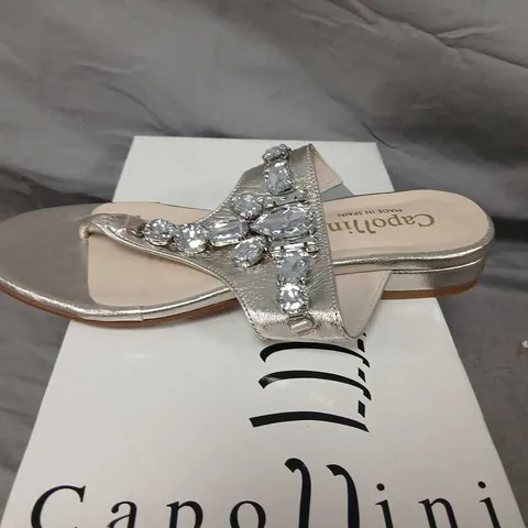CAPOLLINI ANABELL SILVER SANDALS β UK 4.5 (EU 37)
