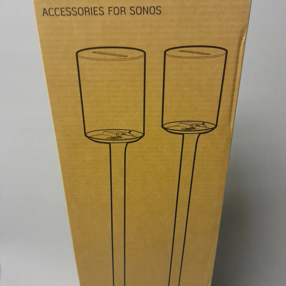 BOXED FLEXSON 2X FLOOR STAND IN BLACK ERA 100
