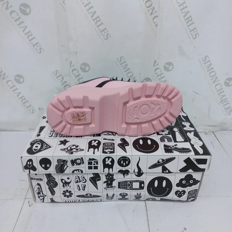 KOI FOOTWEAR LADIES PINK YANDOLL EXILE TRAINERS SIZE 3