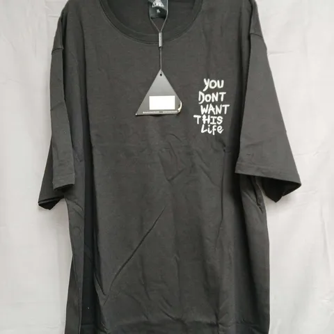 YOU DON'T WANT THIS LIFE REFLECTIVE PAINTER T-SHIRT – BLACK, SIZE XL