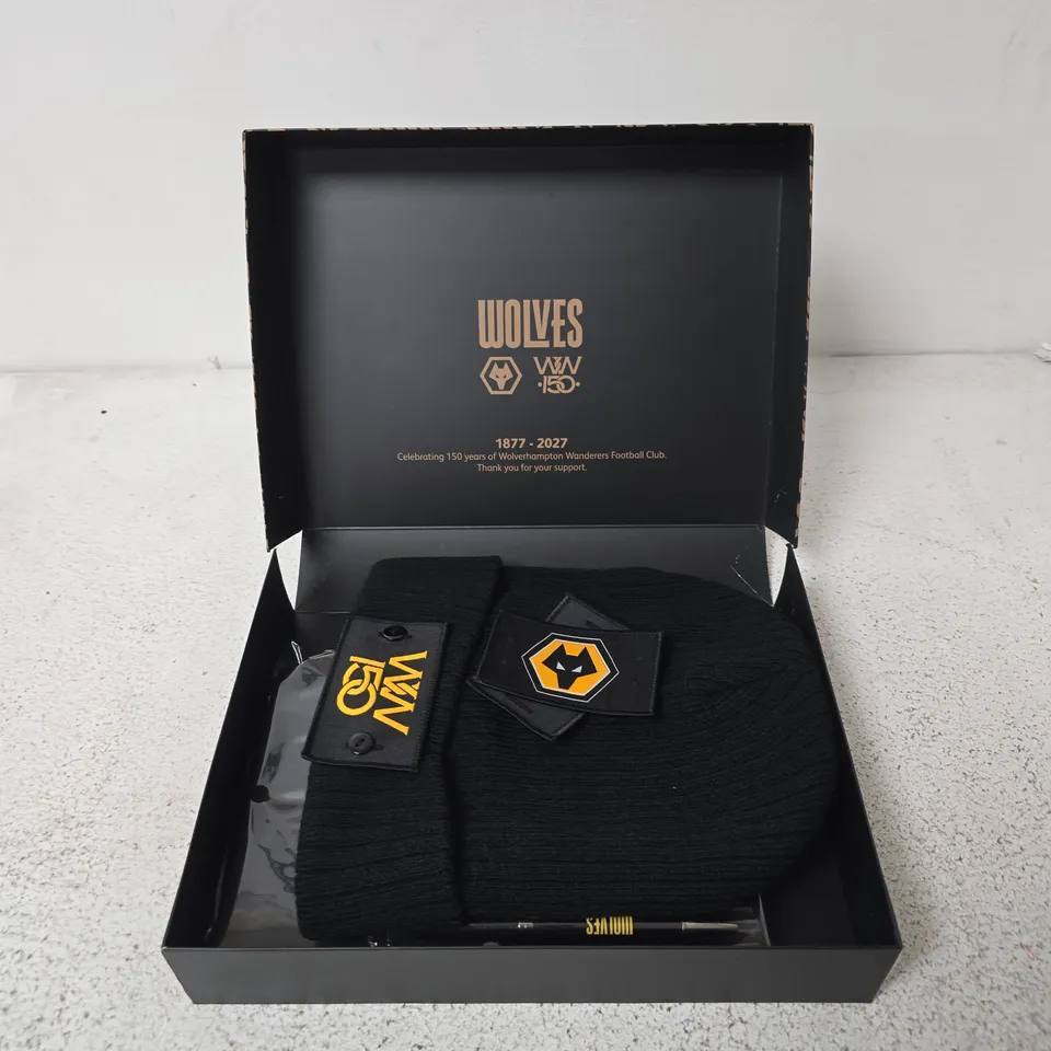 BOXED WOLVERHAMPTON WANDERERS FC COMMEMORATIVE 1877-2027 