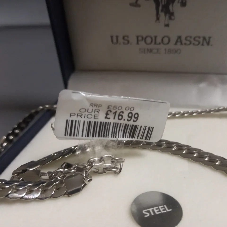 U.S. POLO ASSN STEEL NECKLACE