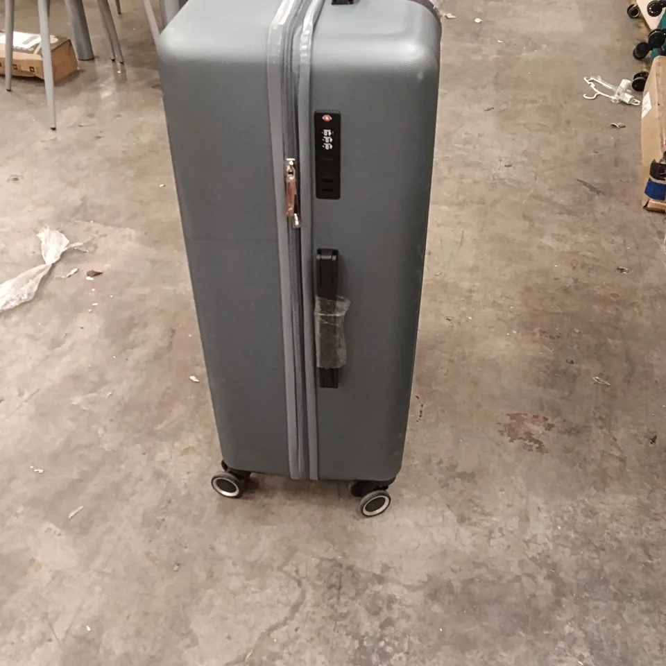 UNBOXED KEPLIN TRAVEL LUGGAGE BIG SIZE GREY COLOUR WITH LOCK NUMBERS AND WHEELS 