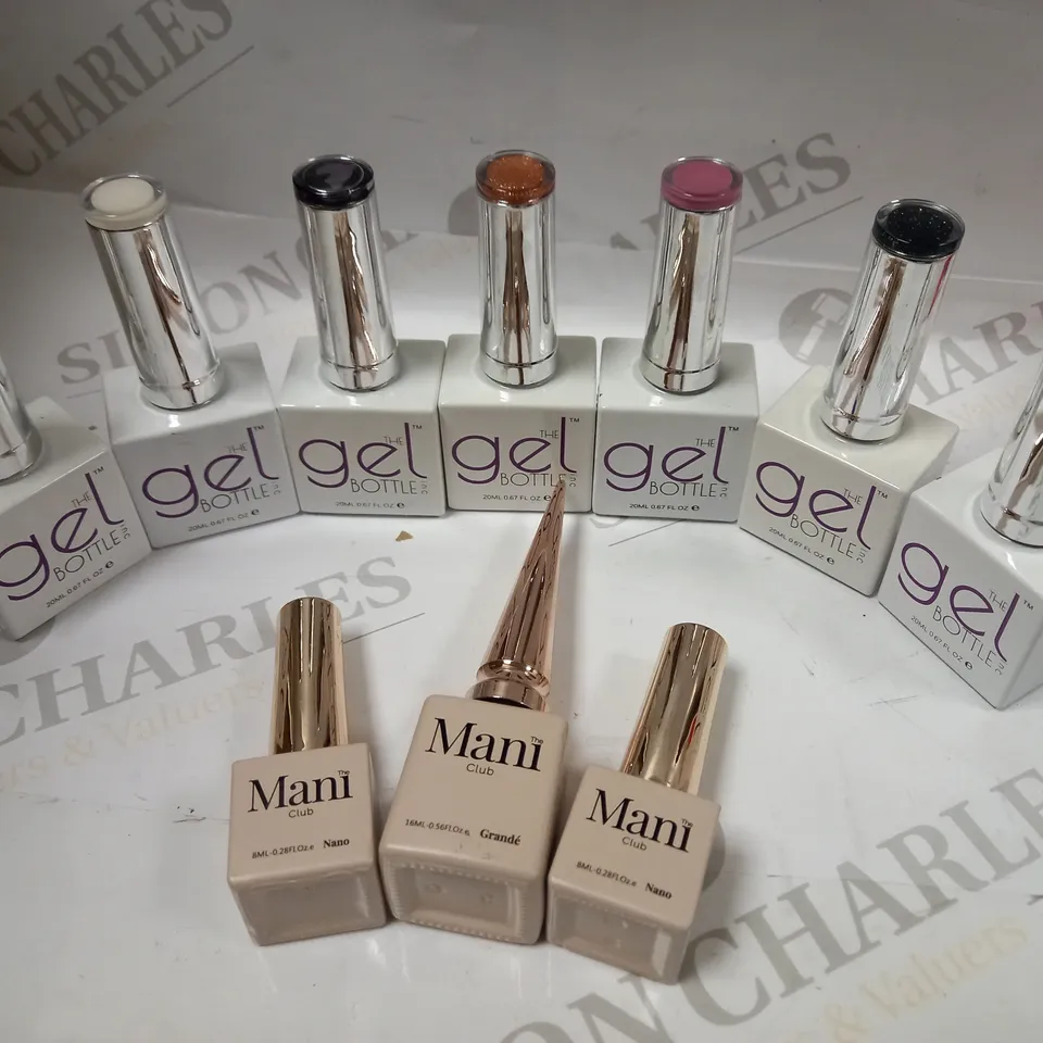 PREMIUM BRANDED UV/LED CURED GEL POLISH COLLECTION APPROX. 10 ITEMS 