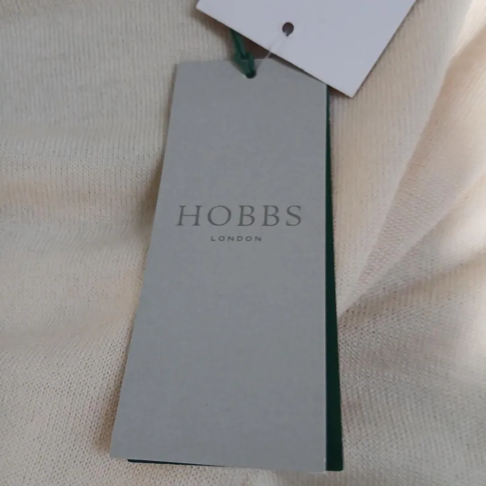 HOBBS LONDON LARA ROLL NECK – IVORY, UK 16