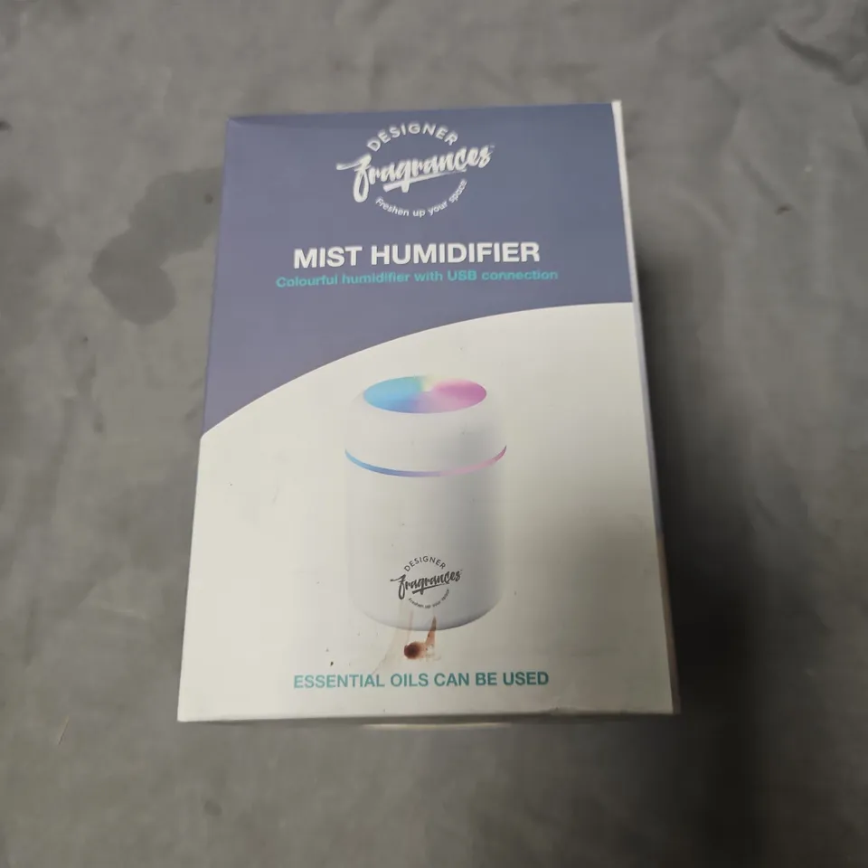 DESIGNER FRAGRANCES MIST HUMIDIFIER – USB POWERED