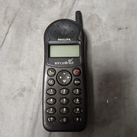 PHILIPS BTCELLNET MOBILE PHONE – BLACK, WITH EXTERNAL ANTENNA