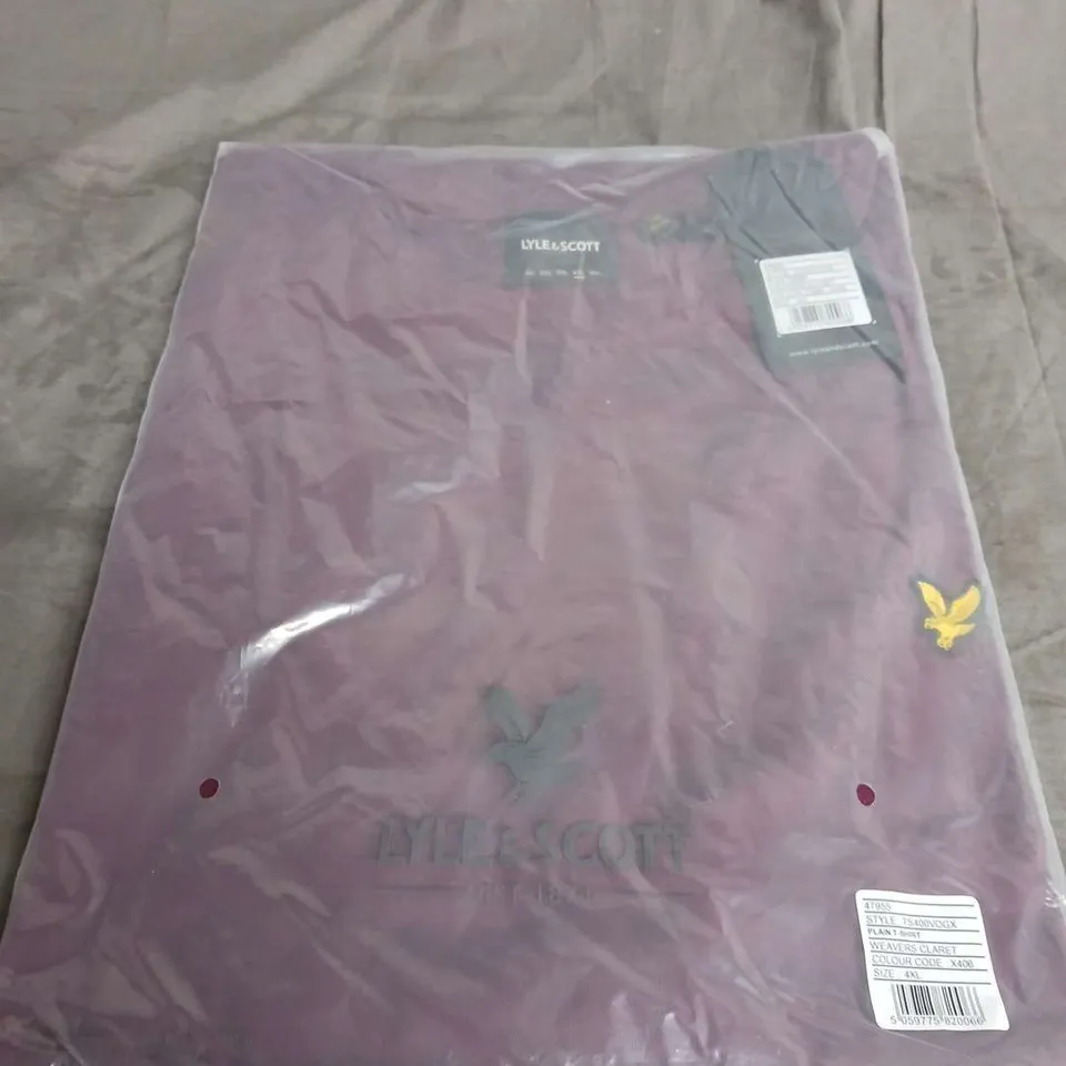 LYLE & SCOTT PLAIN T-SHIRT SIZE 4XL