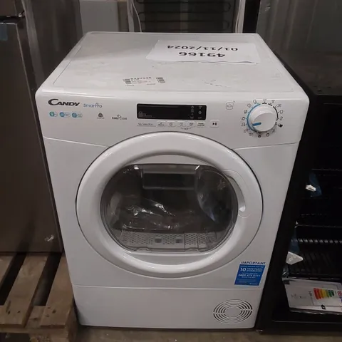 CANDY SMART PRO CSOEH9A2DE80 FREESTANDING HEAT PUMP TUMBLE DRYER WHITE - UNPROCESSED RAW RETURN