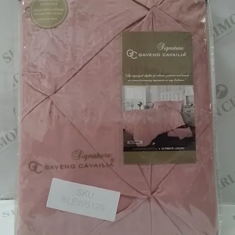 BRAND NEW SIGNATURE GAVENO CAVAILIA SUPER KINGSIZE DUVET COVER SET -PINK-