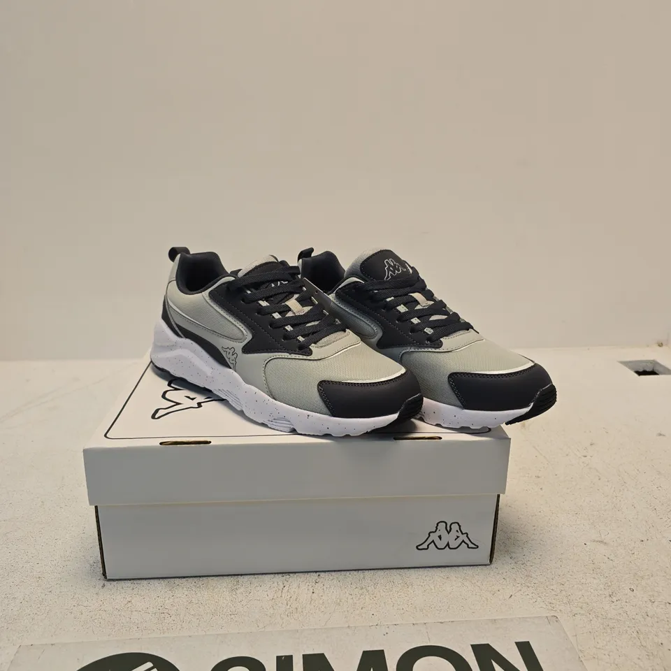 KAPPA LOGO SAFIR GREY LT-GREY SHADOW SNEAKERS – UK 8