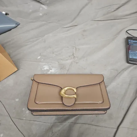 COACH THE TABBY BAG – GENUINE PEBBLED LEATHER, TAN