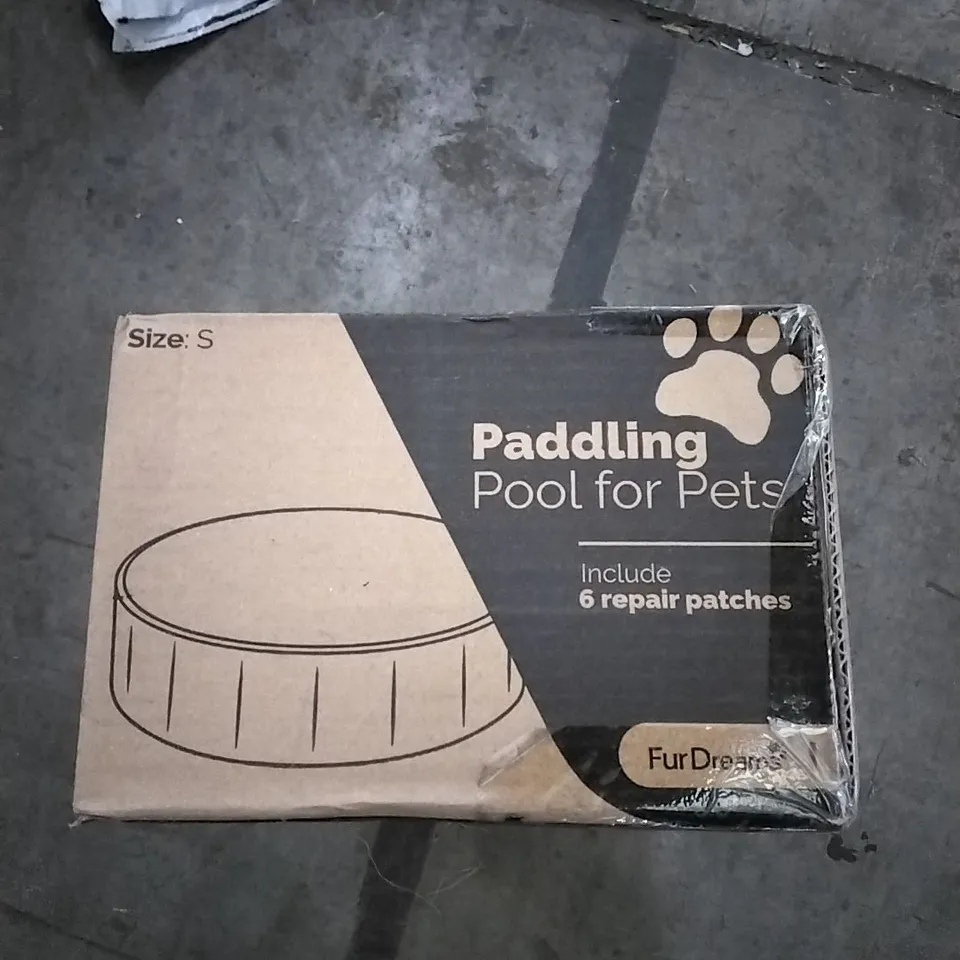 BOXED FURDREAMS PADDLING POOL FOR PETS INCLUDING PATCH REPAIR 