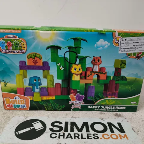 HAPPY JUNGLE HOME BUILD ME UP MAX BUILDING BRICKS SET – BOXED, 18M+