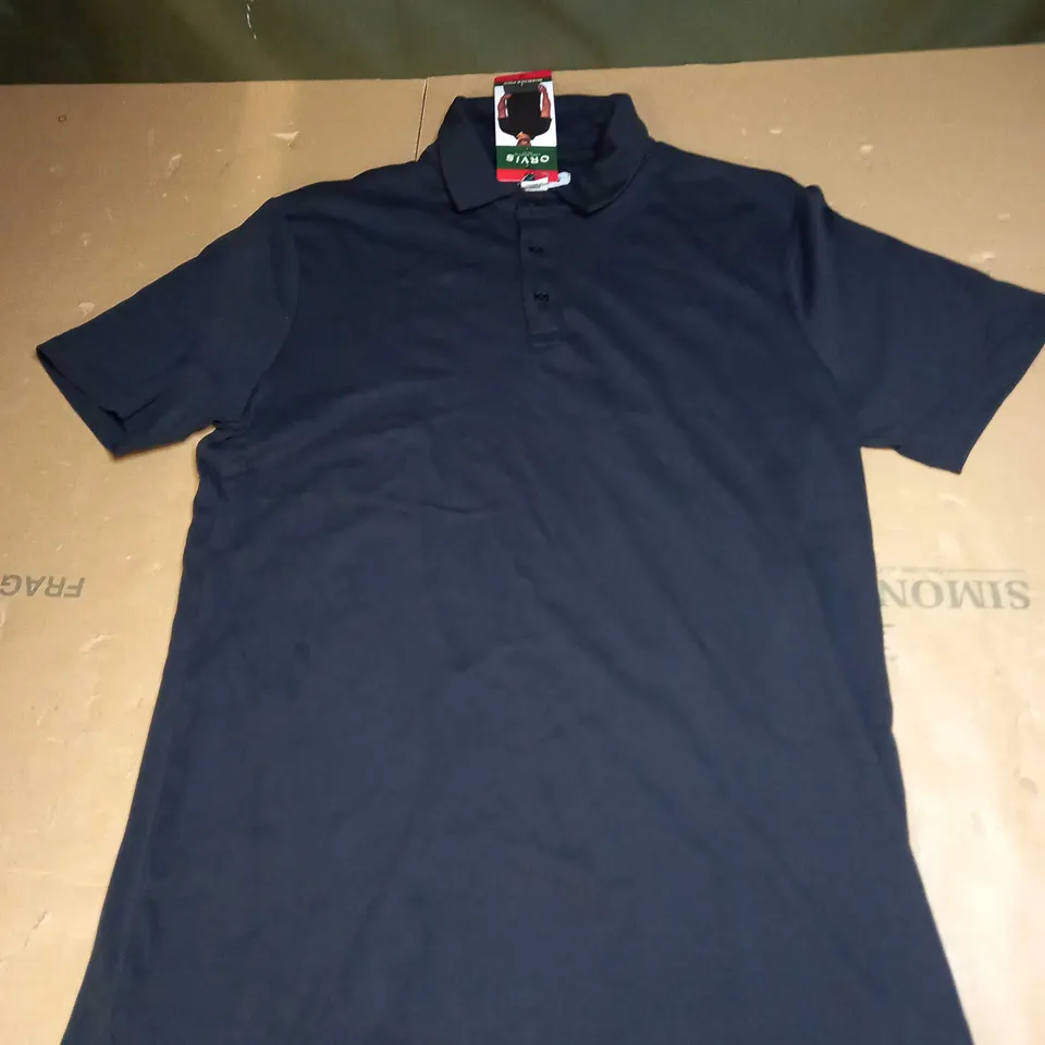 ORVIS BLACK POLO SHIRT SIZE M