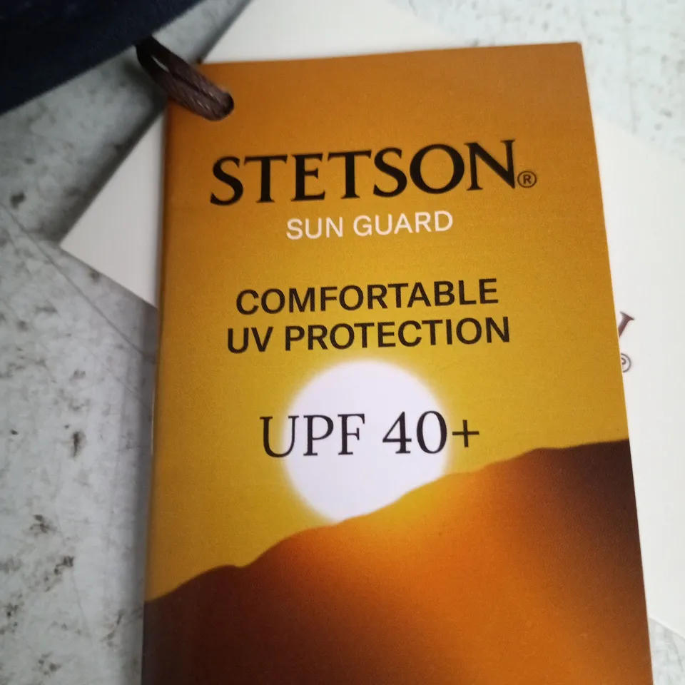 STETSON SUN GUARD HAT – NAVY WITH RED BAND (UPF 40+)