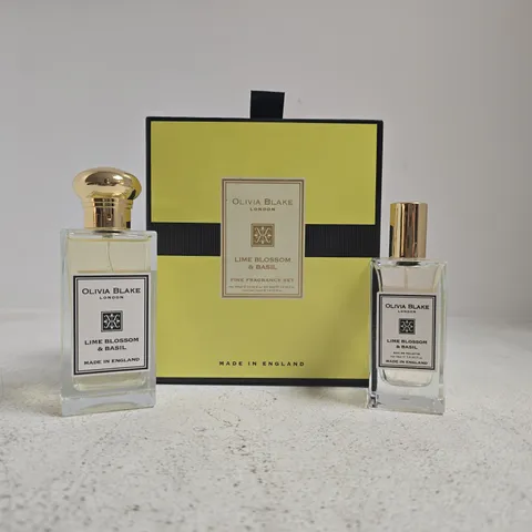 OLIVIA BLAKE LIME BLOSSOM & BASIL FINE FRAGRANCE SET