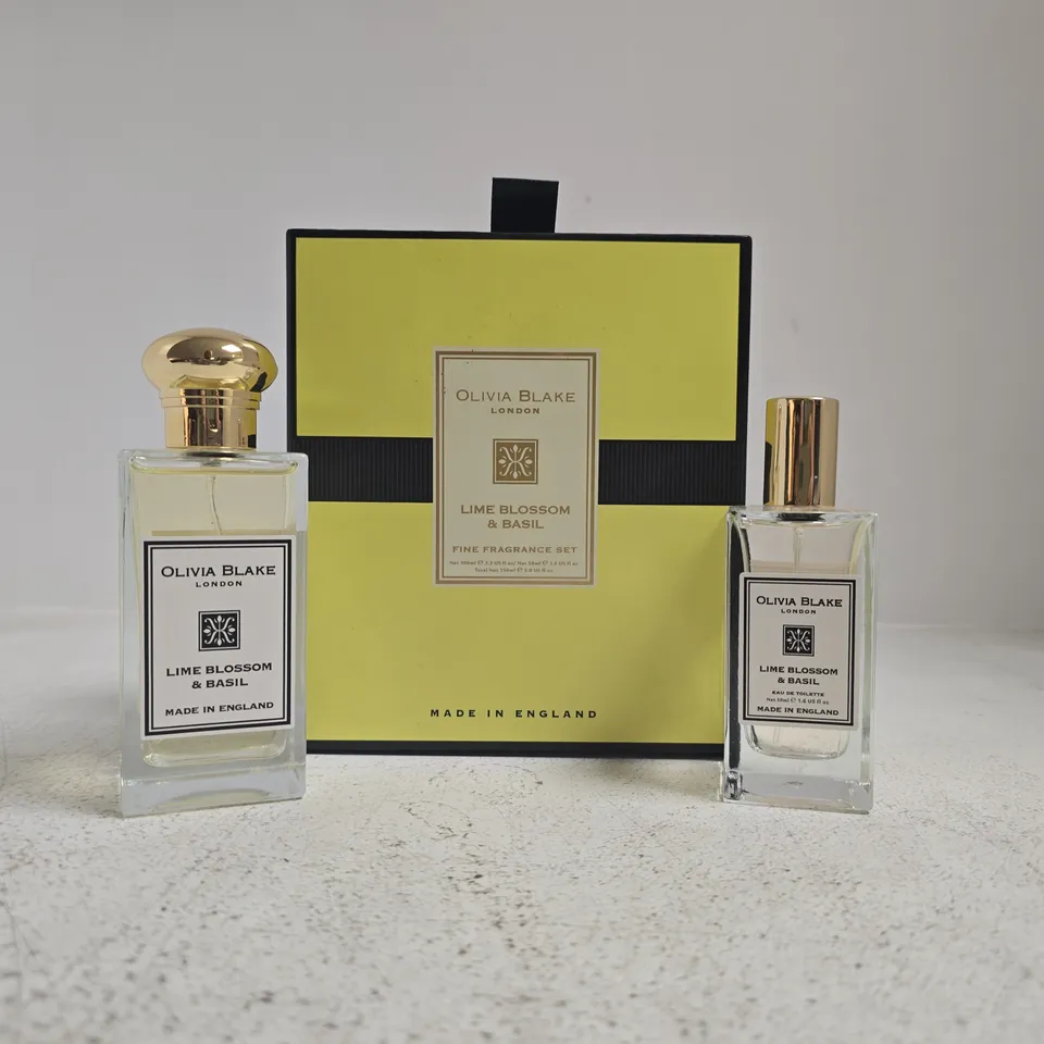 OLIVIA BLAKE LIME BLOSSOM & BASIL FINE FRAGRANCE SET
