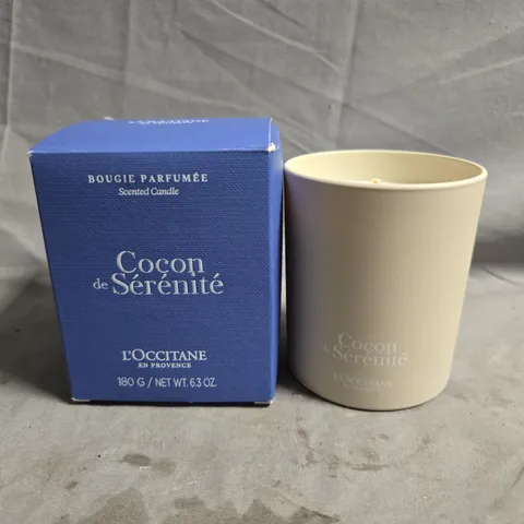 LβOCCITANE COCON DE SΓRΓNITΓ SCENTED CANDLE β 180 G (BOXED)