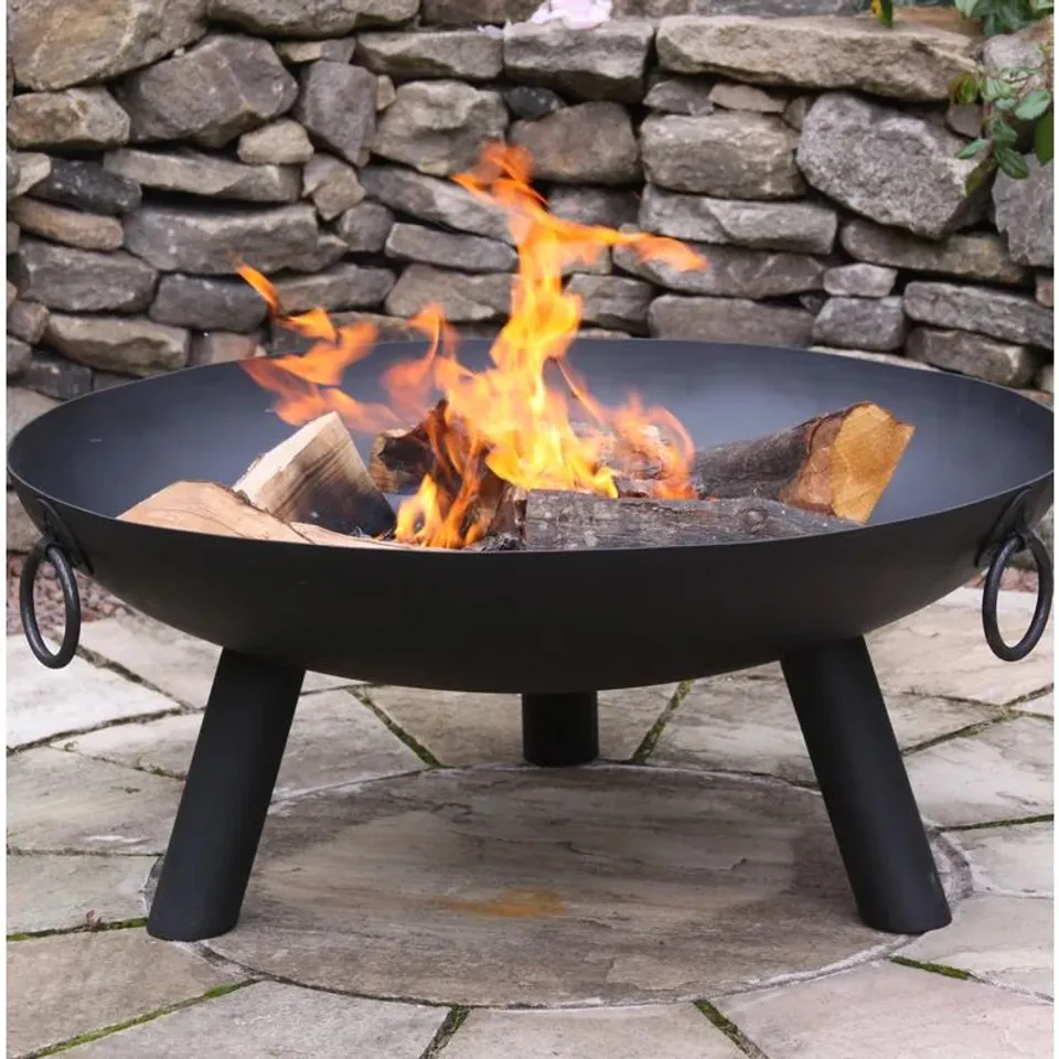 BOXED DAKOTA STEEL OUTDOOR FIRE PIT