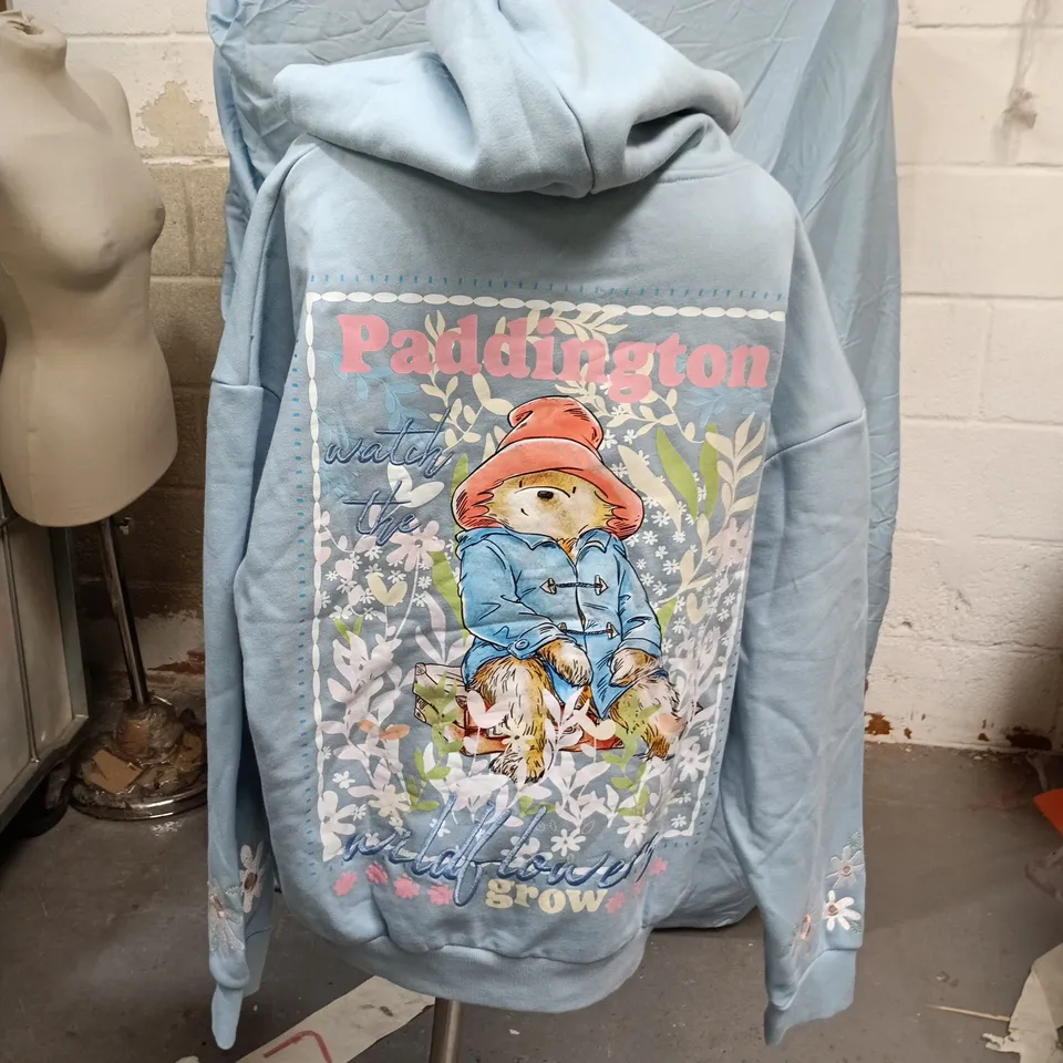 Paddington Bear Hoodie – Light Blue, Size M
