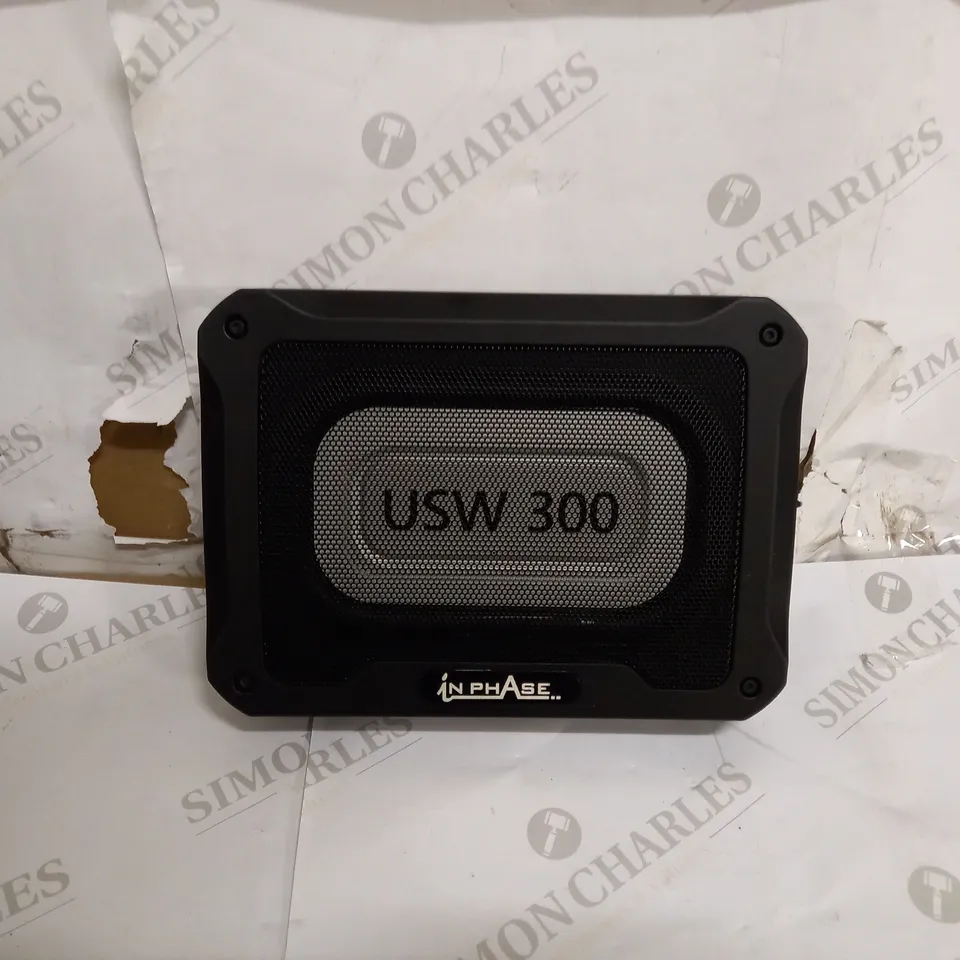 IN PHASE CAR AUDIO USW300 300W UNDERSEAT ULTRA SLIM COMPACT ACTIVE SUBWOOFER
