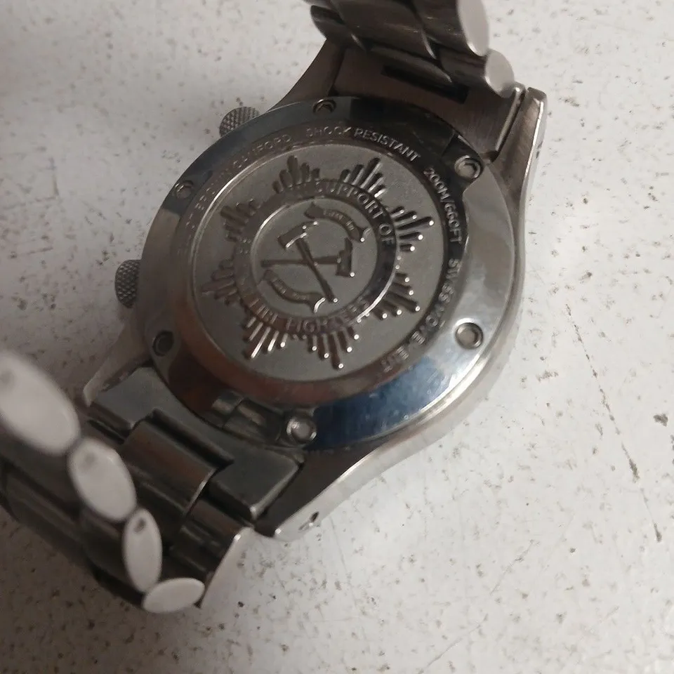 ELLIOT BROWN WRISTWATCH – BLACK DIAL, STAINLESS STEEL CASE & BRACELET