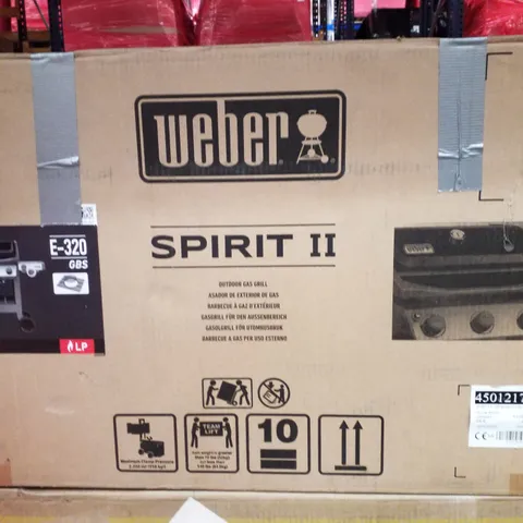 BOXED WEBER SPIRIT II OUTDOOR GAS GRILL