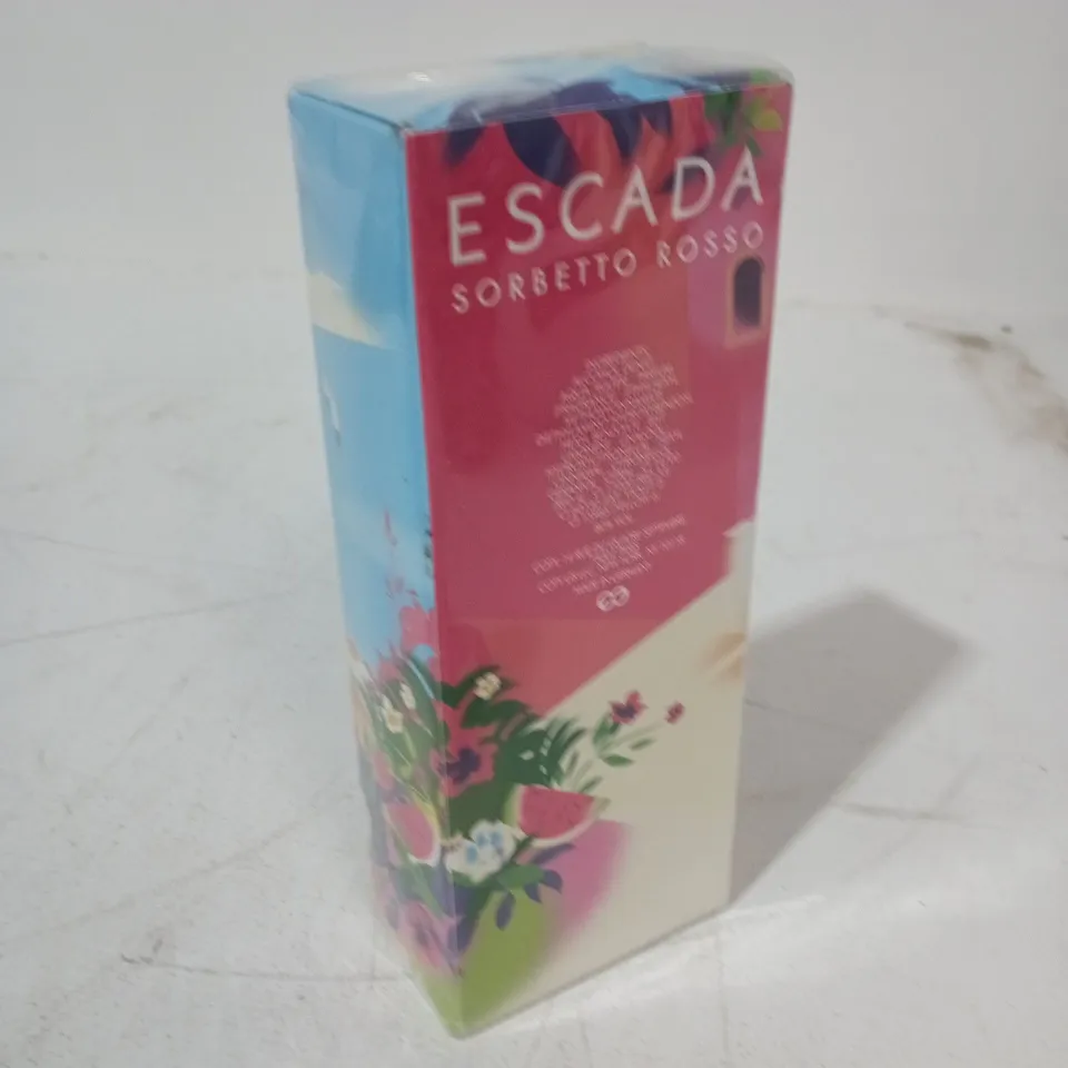 SEALED ESCADA SORBETTO ROSSO 100ML EAU DE PARFUM