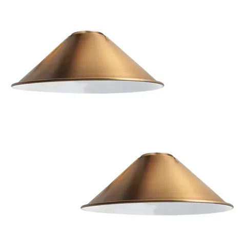 BOXED NIKIAS 10CM H × 22CM W METAL CONE SHAPE LAMP SHADE