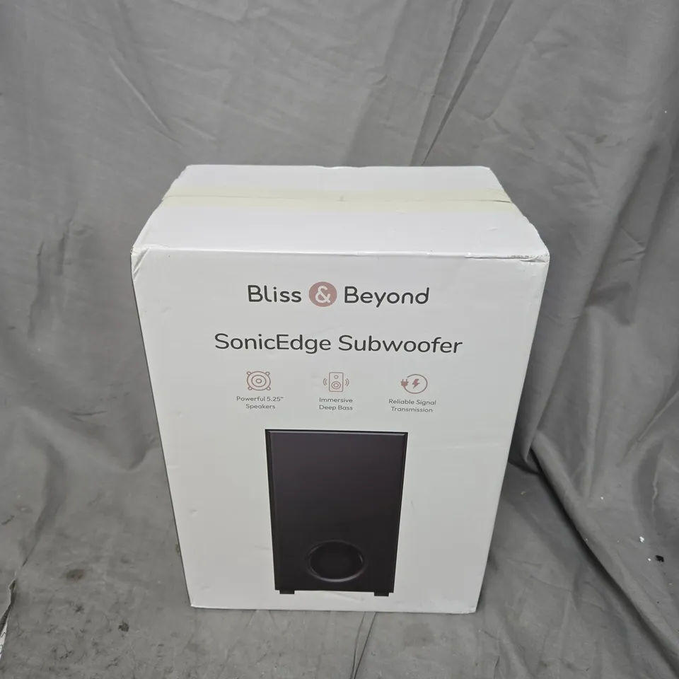 BOXED BLISS & BEYOND SONICEDGE SUBWOOFER
