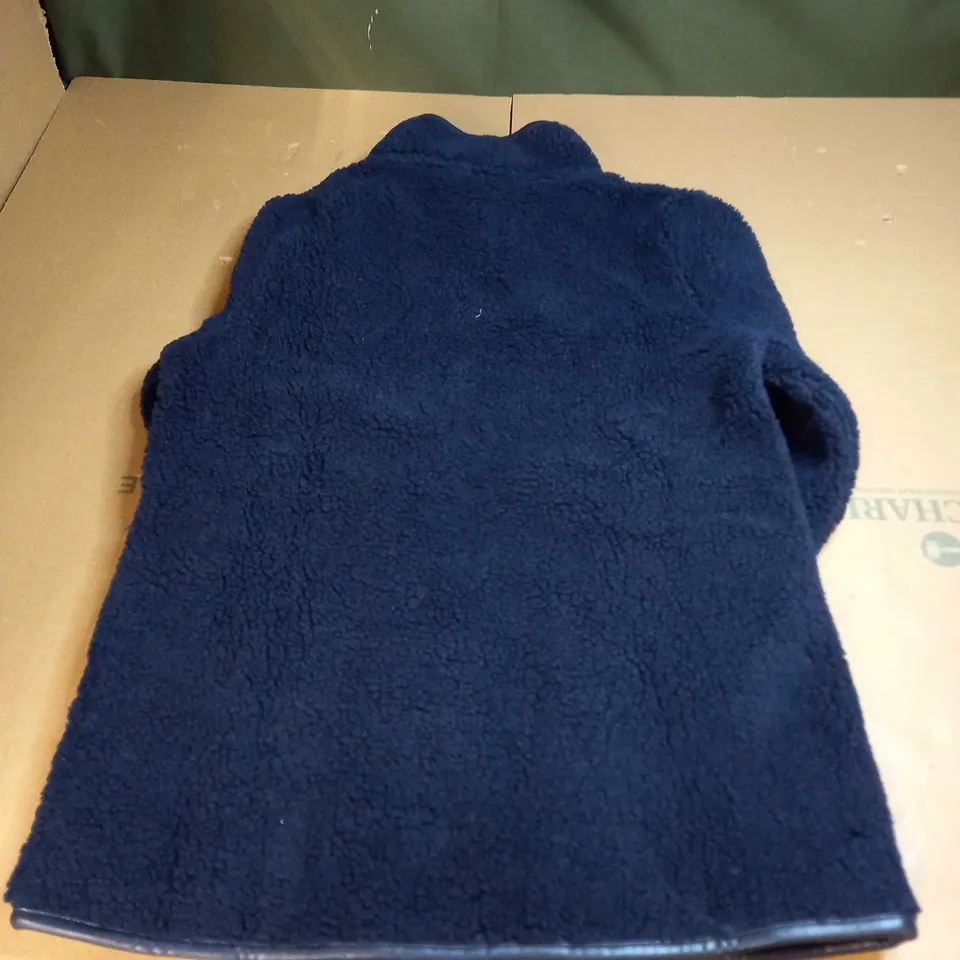 SHERPA ZIP THROUGH IN NAVY - UK 10