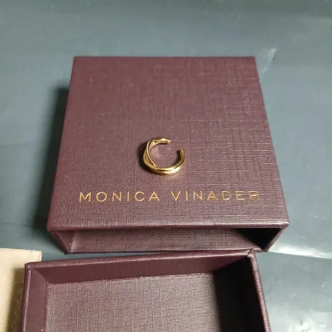 MONICA VINADER GOLD OPEN C RING – BOXED
