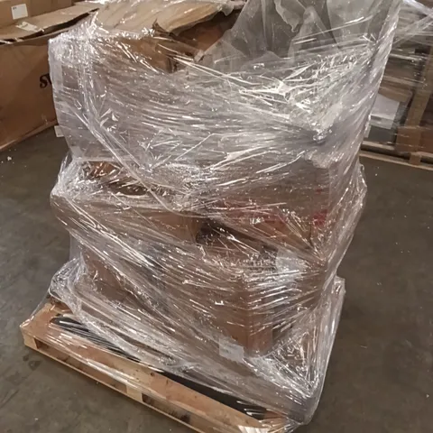 PALLET OF ASSORTED INCOMPLETE FURNITURE PARTS AND DINING CHAIRS PARTS AND PIECES