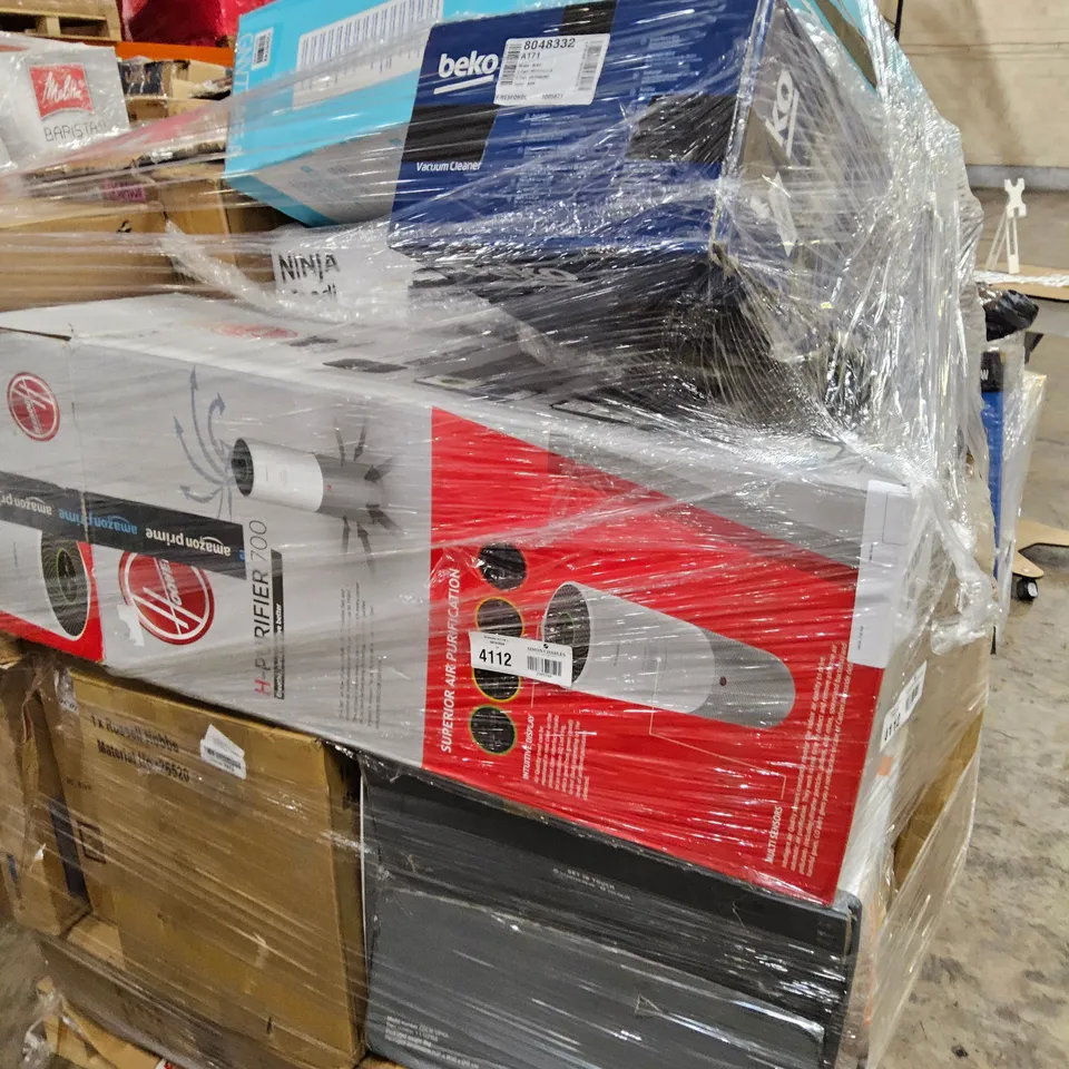 PALLET OF APPROXIMATELY 23 UNPROCESSED RAW RETURN HOUSEHOLD AND ELECTRICAL GOODS TO INCLUDE;