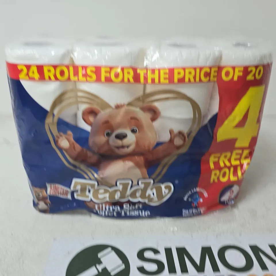 TEDDY TOILET TISSUE BULK PACK – 24 ROLLS