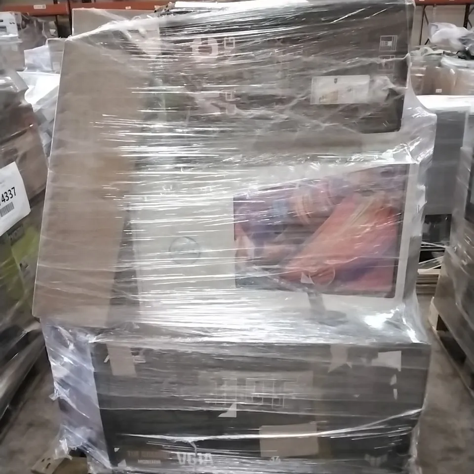 PALLET OF APPROXIMATELY 18 UNPROCESSED RAW RETURN MONITORS TO INCLUDE;