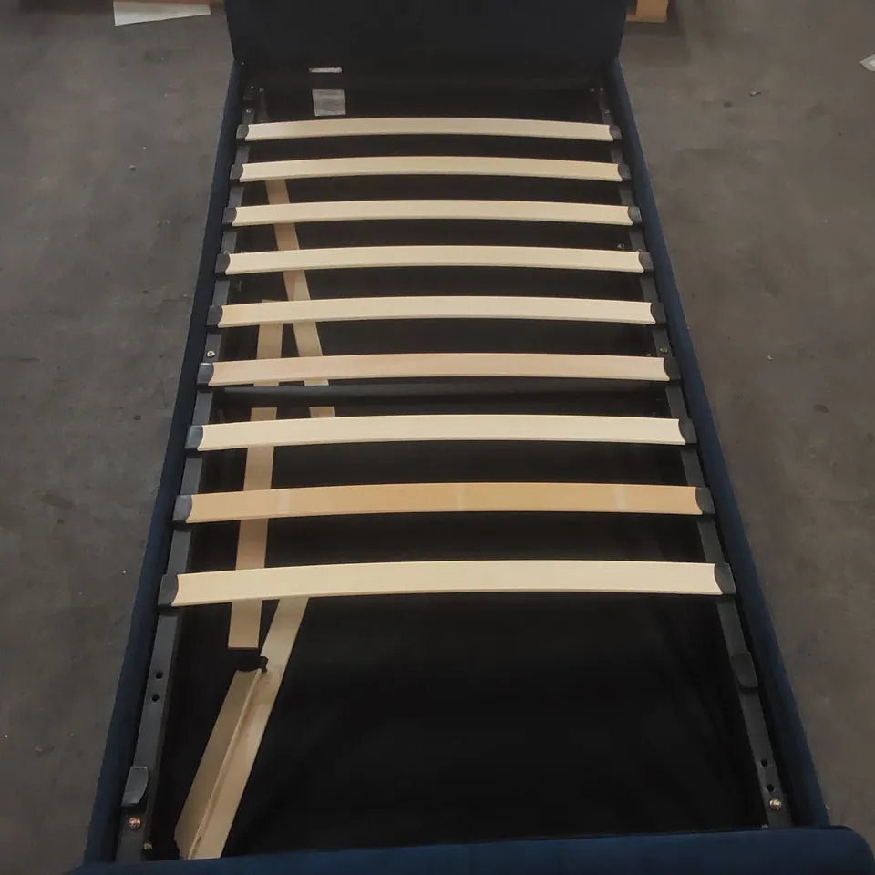 OTTOMAN STORAGE BED VELVET GAS LIFT UP AND MATTRESS SIZE: SINGLE