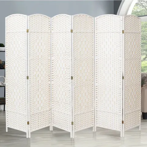 BOXED PRESTON BAMBOO/RATTAN FOLDING ROOM DIVIDER (1 BOX)