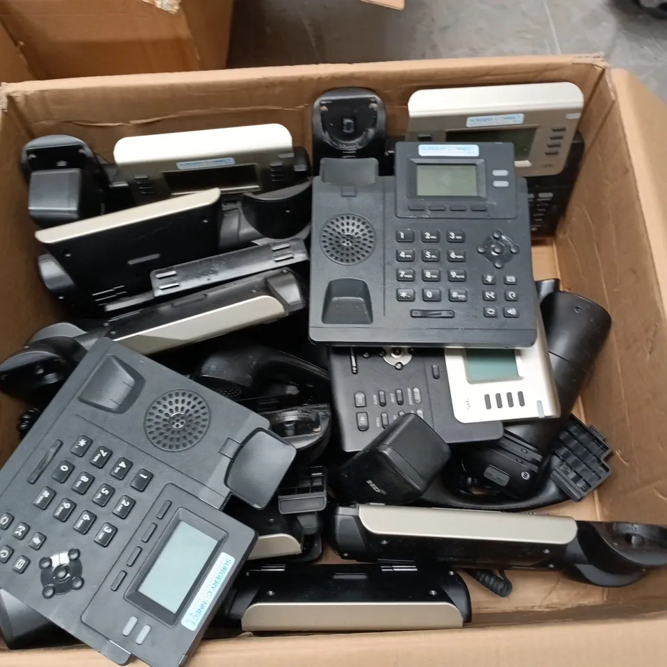 LARGE QUANTITY OF ASSORTDED YEALINK CONFERENCE PHONES AND ACCESSORIES