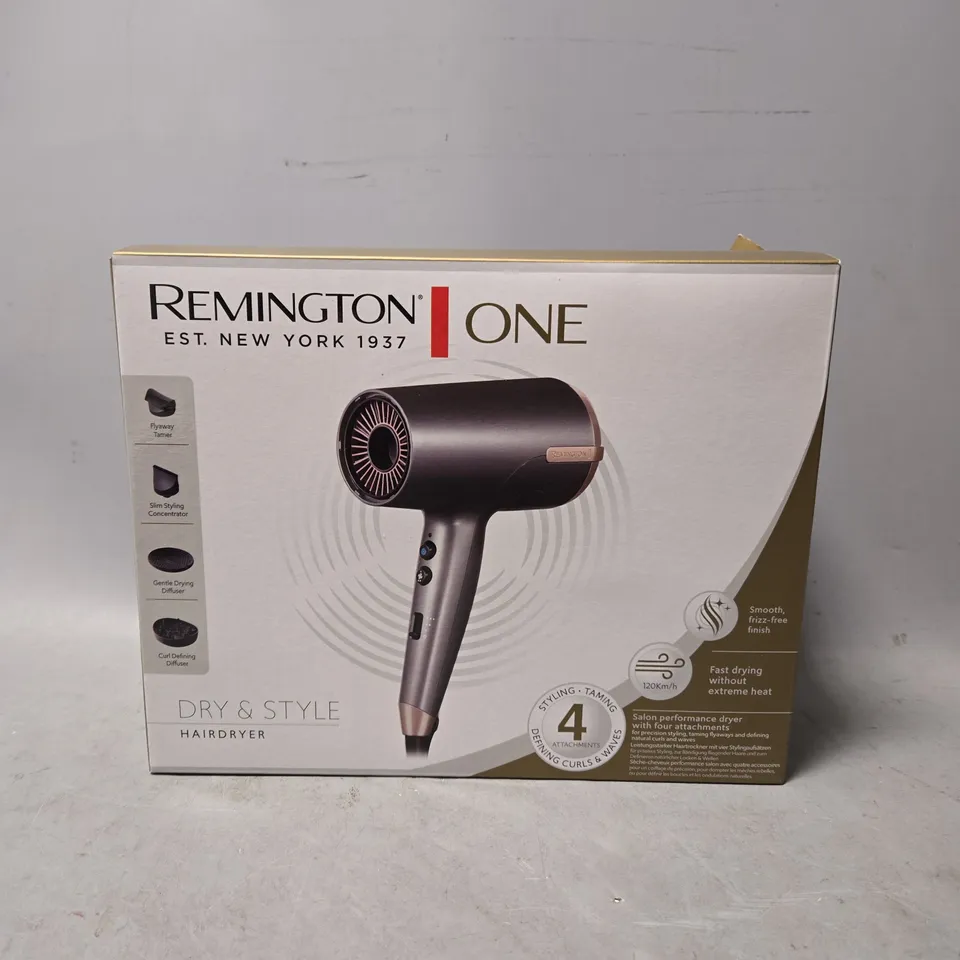 sealed Remington one dry & style hair dryer